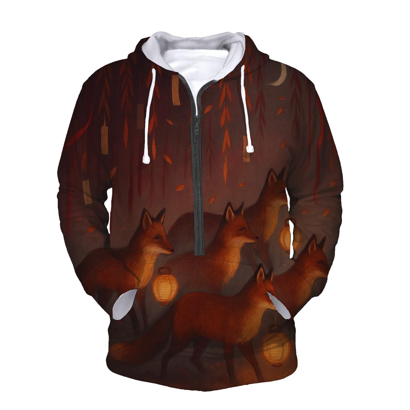 Lantern Fox Procession designer hoodies