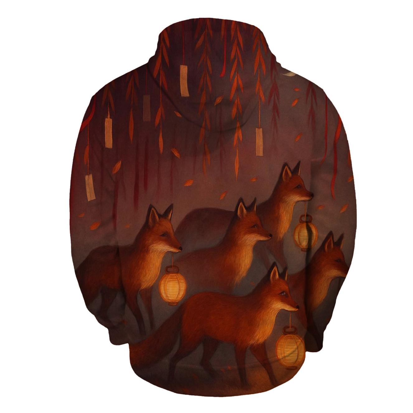 Lantern Fox Procession designer hoodies