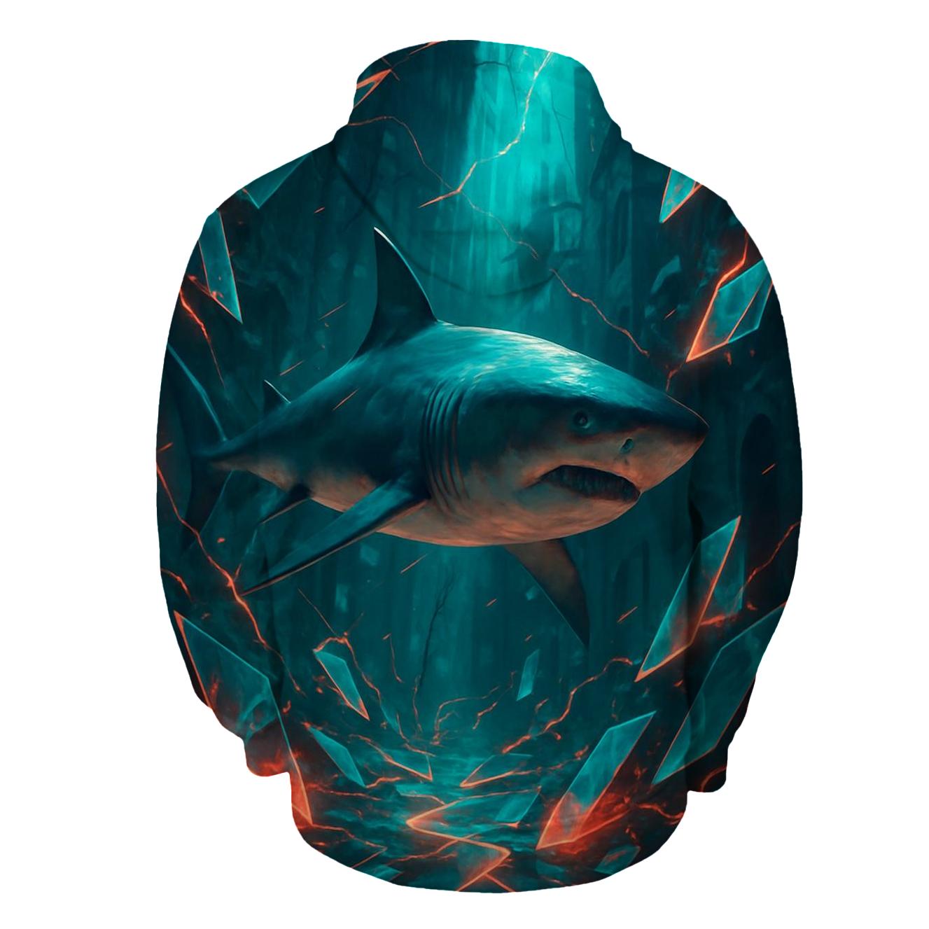 Prism Shark Alley graphic hoodies