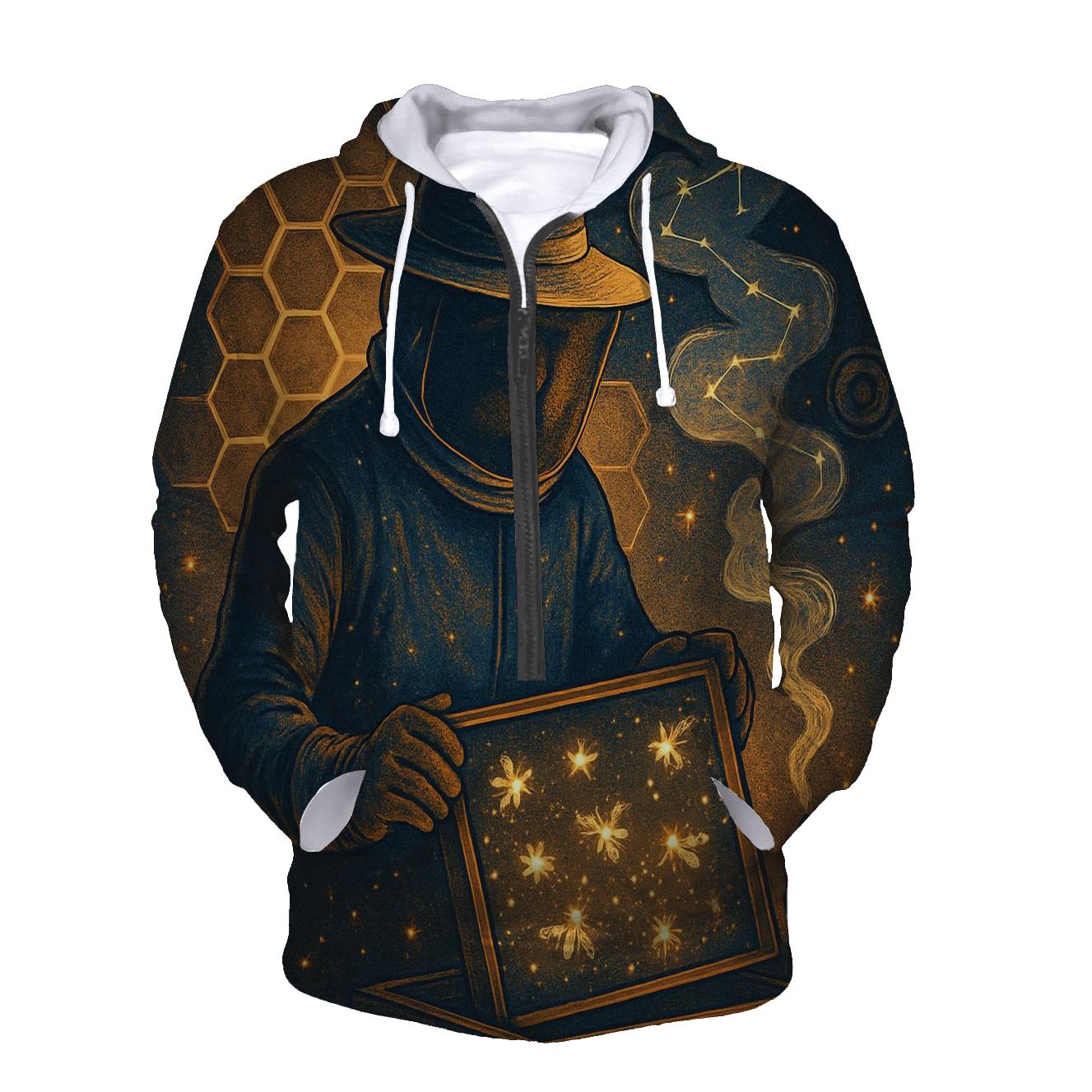 Galactic Beekeeper embroidered hoodies