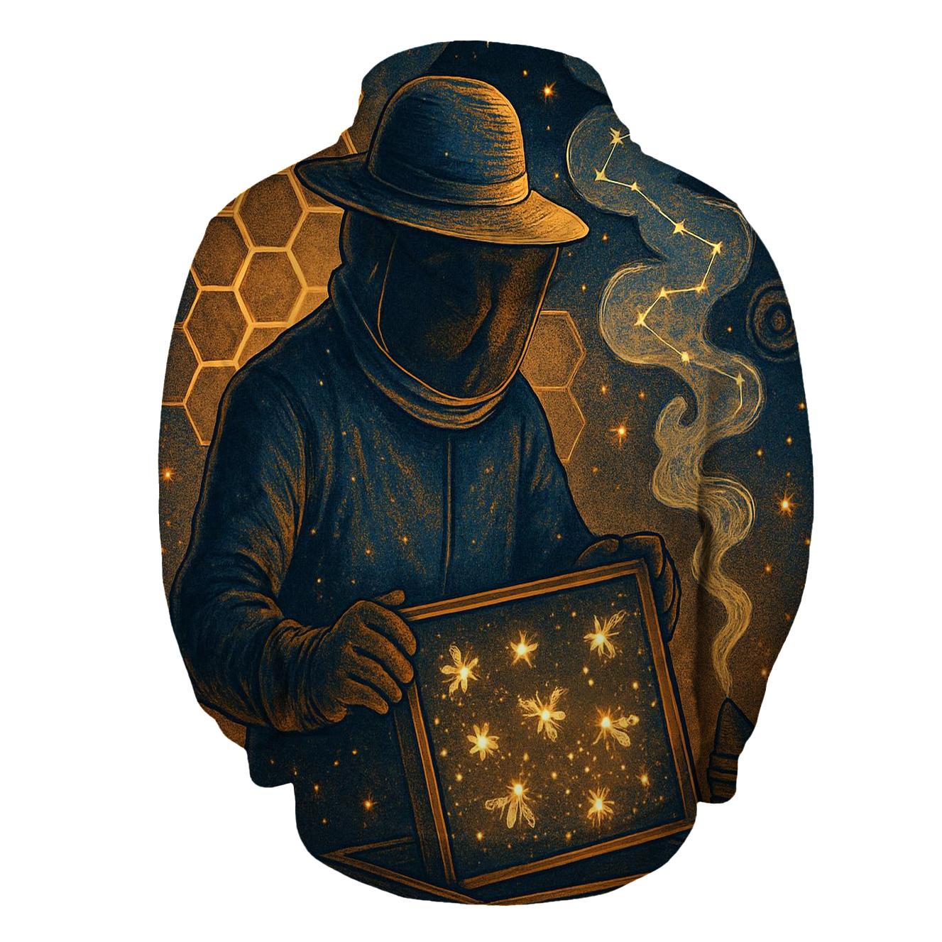 Galactic Beekeeper embroidered hoodies