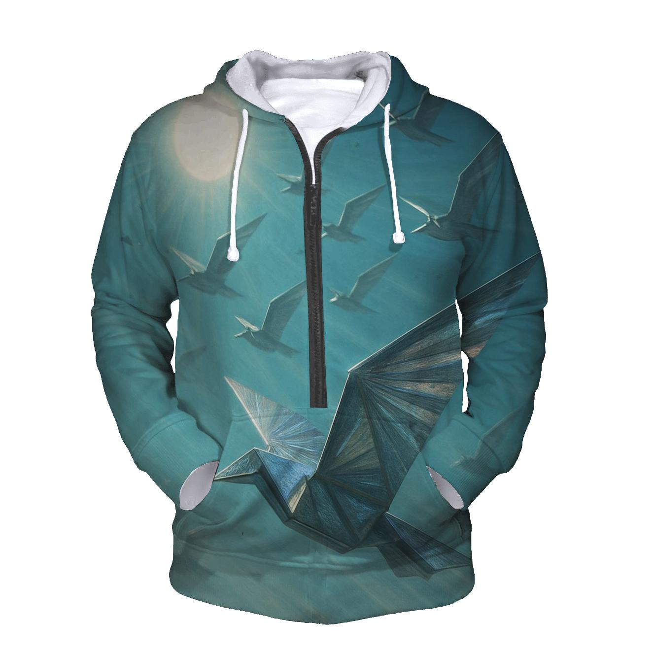 Paper Solar Sailbird zip-up hoodies