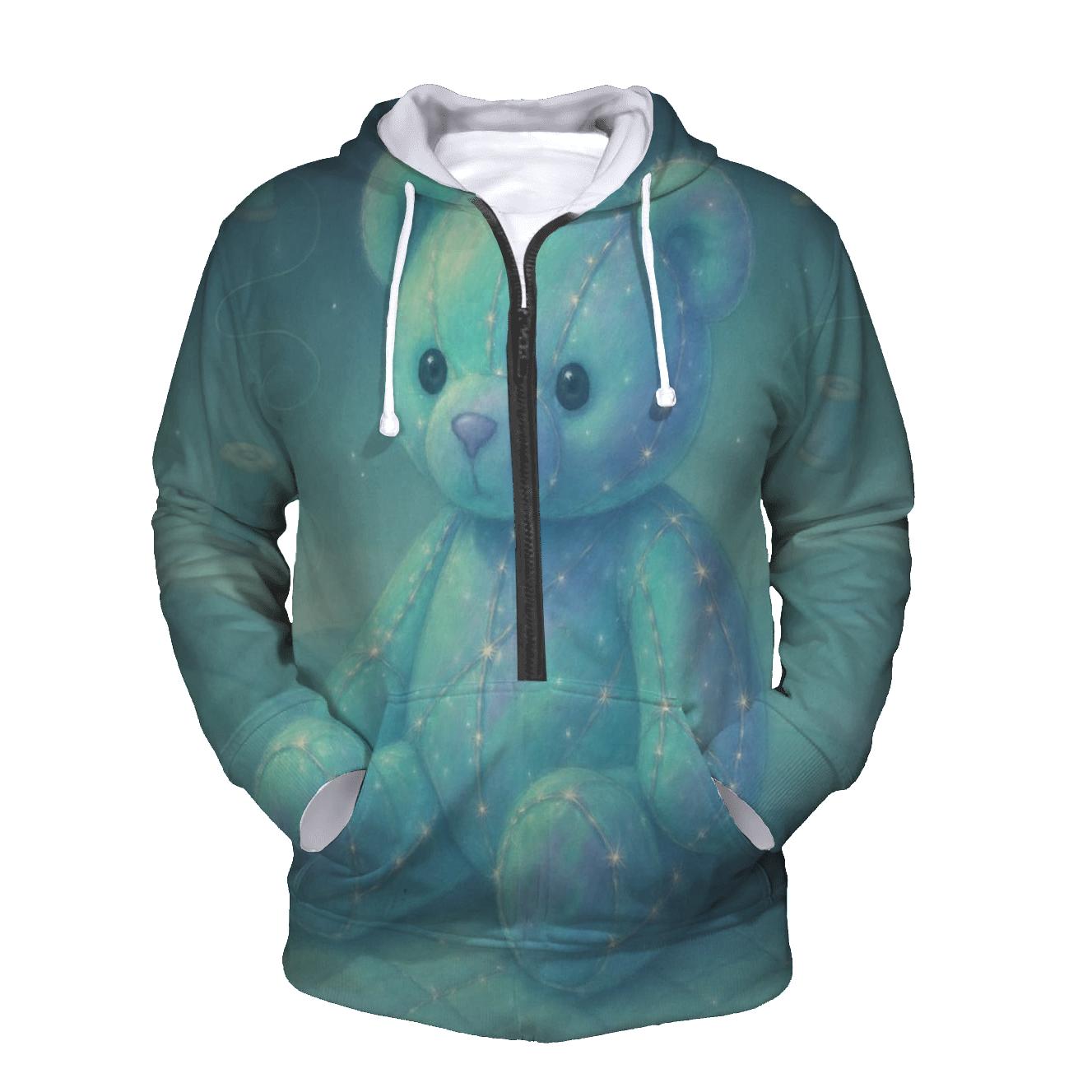 Stitched Aurora Bear hoodies fashion