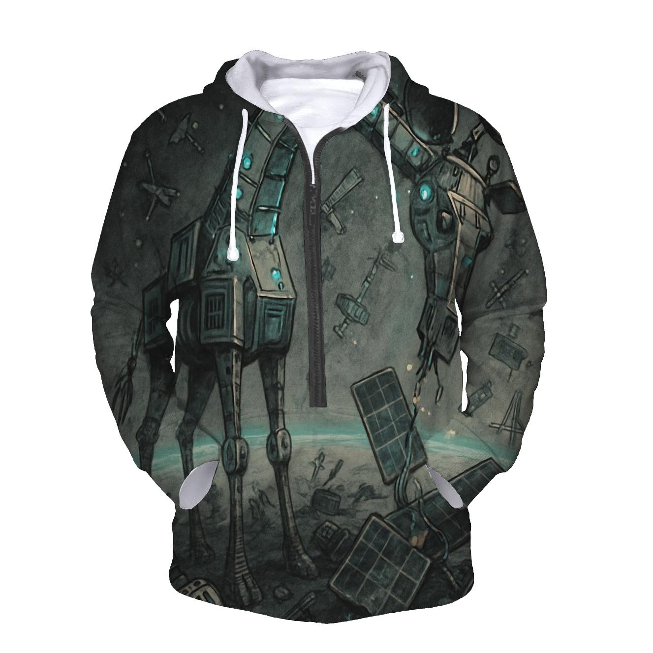 Orbit Junkyard Giraffe zip-up hoodies