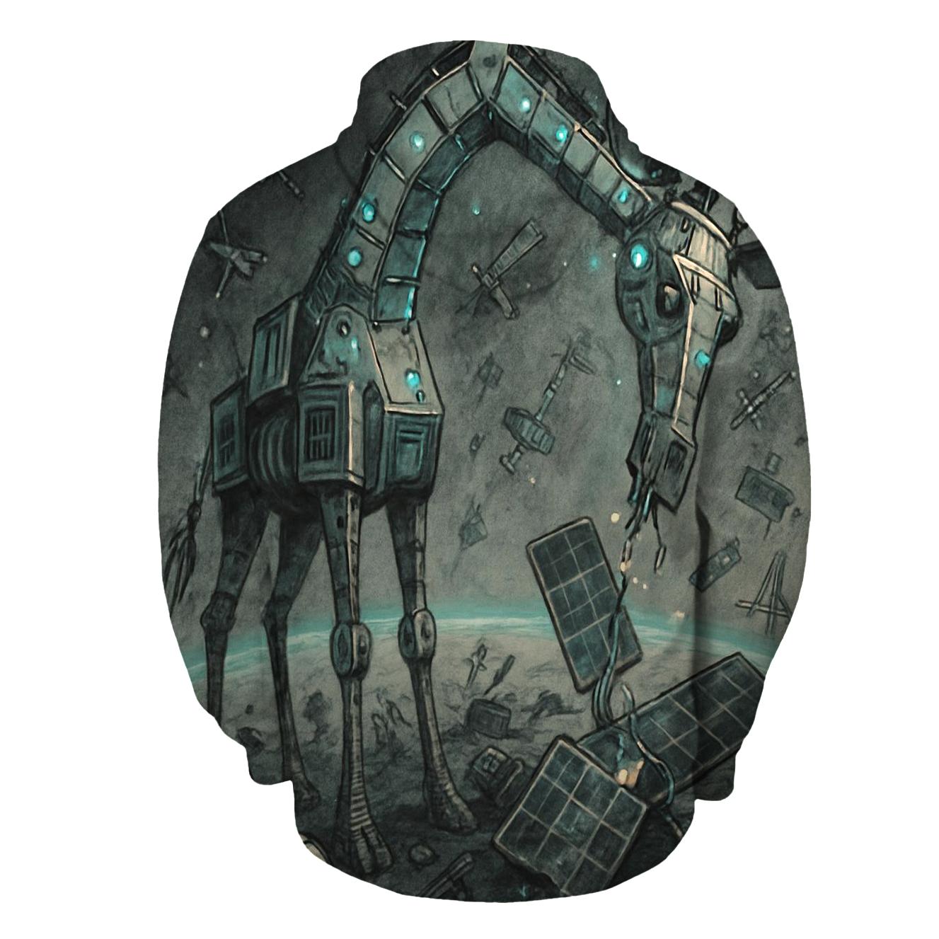 Orbit Junkyard Giraffe zip-up hoodies