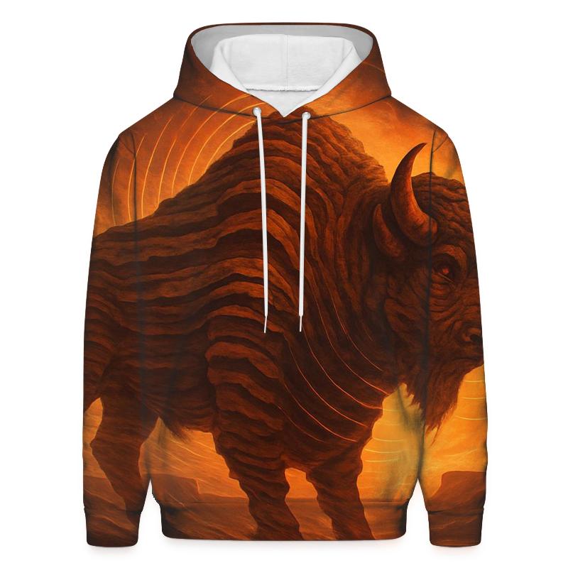 Echo Canyon Bison embroidered hoodies