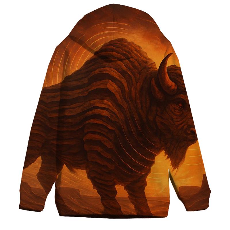Echo Canyon Bison embroidered hoodies