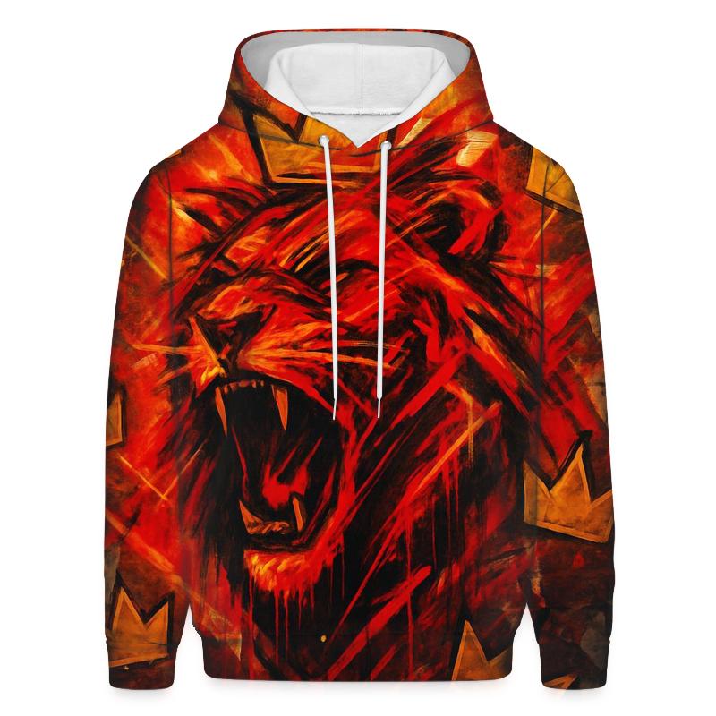 Graffiti Lionheart Crest pullover hoodies