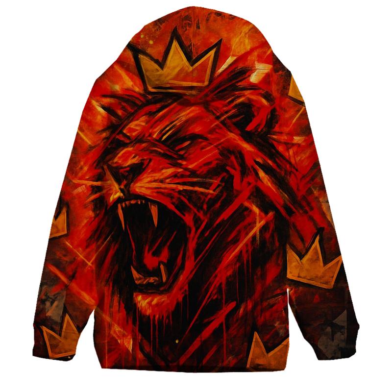 Graffiti Lionheart Crest pullover hoodies