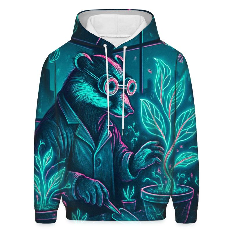 Neon Botanist Badger pullover hoodies