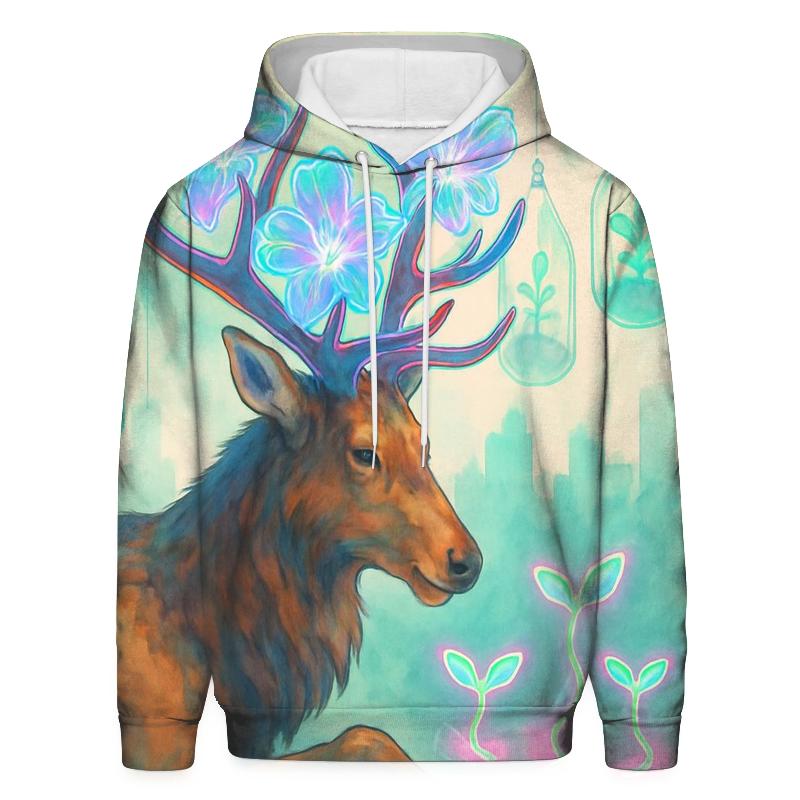 Hologram Gardener Elk zip-up hoodies