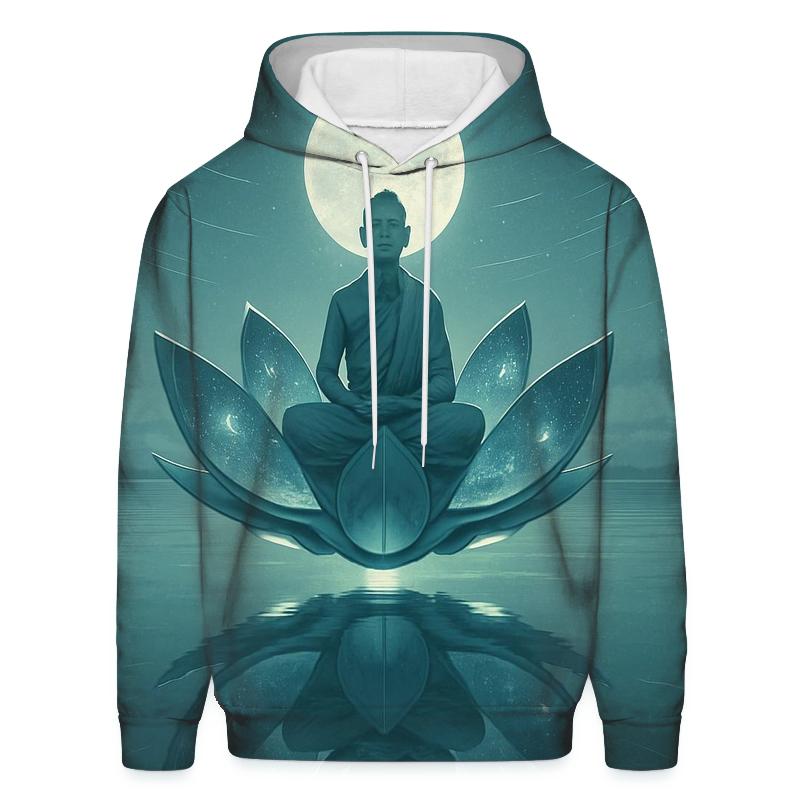Mirrored Lotus Rider designer hoodies