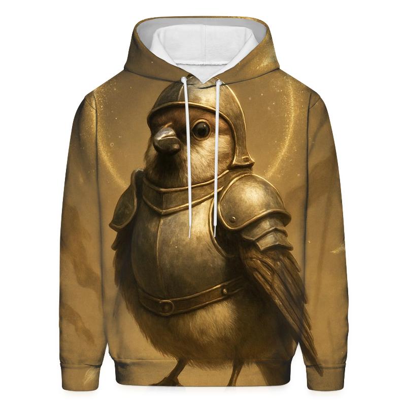 Haloed Sparrow Knight printed hoodies