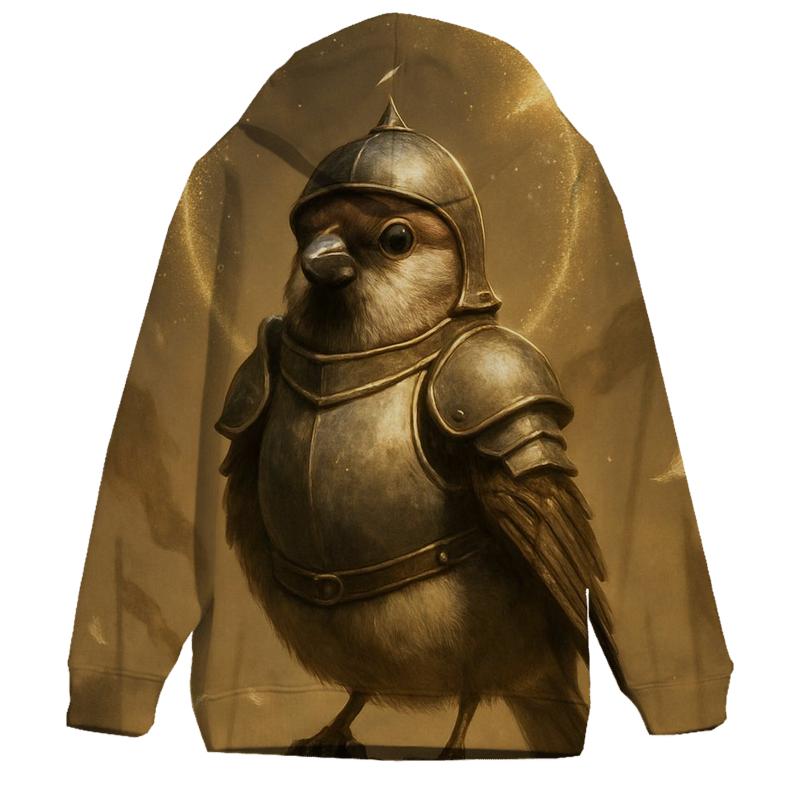 Haloed Sparrow Knight printed hoodies