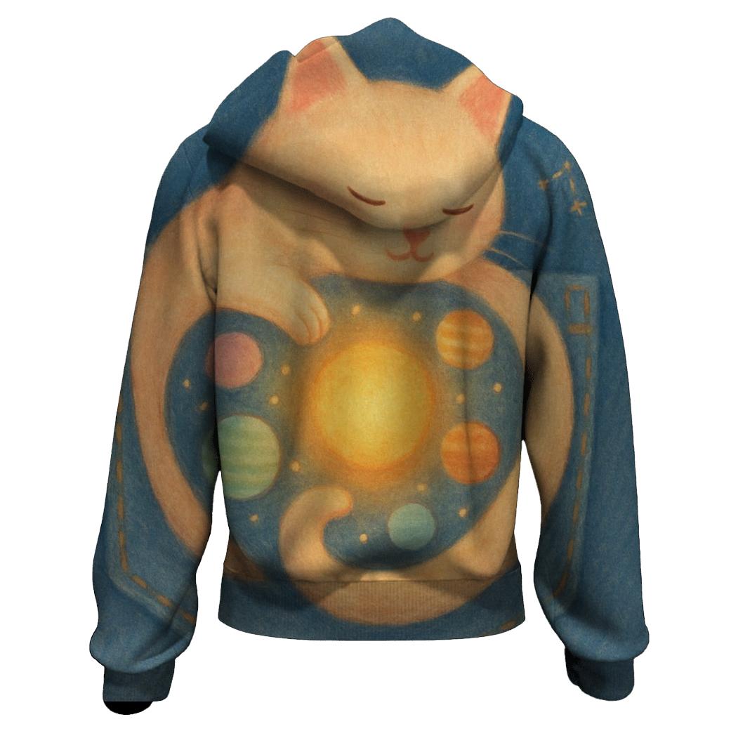 Pocket Universe Cat premium hoodies