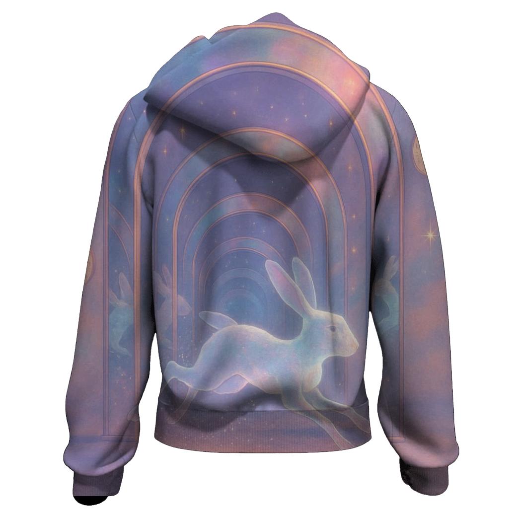 Echoing Glass Hare designer hoodies