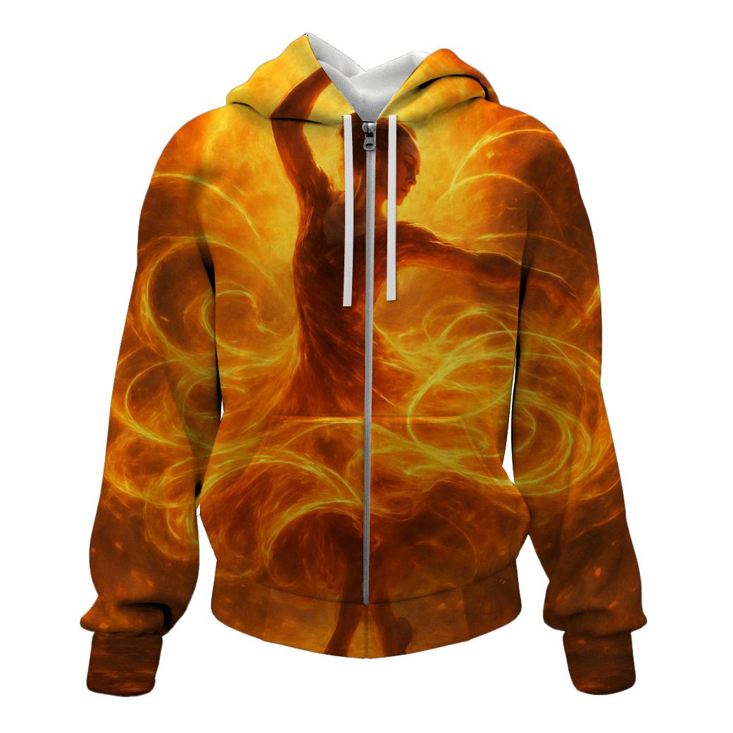 Solarflare Dancer zip-up hoodies