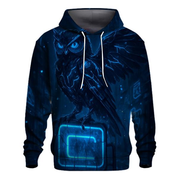 Midnight Circuit Owl hoodies fashion