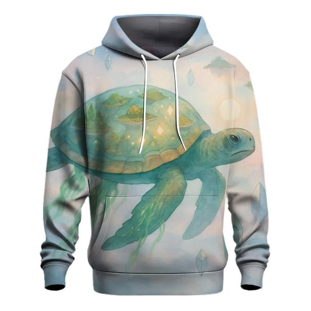 Crystal Drift Turtle hoodies fashion