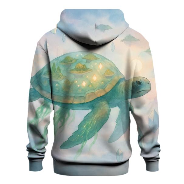 Crystal Drift Turtle hoodies fashion