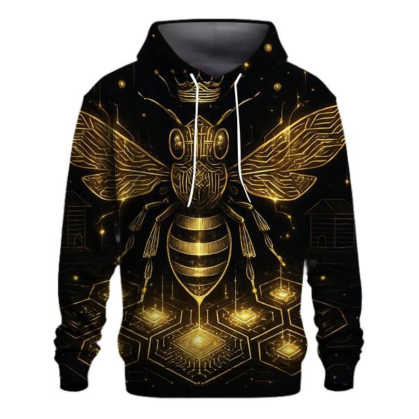 Circuitboard Monarch Bee heavyweight hoodies