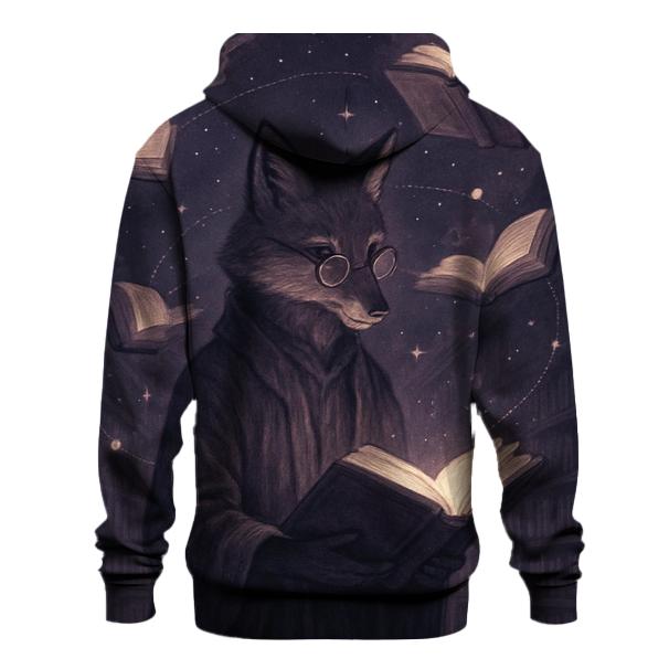 Celestial Librarian Foxglove graphic hoodies