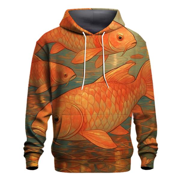 Glass Harbor Koi pullover hoodies