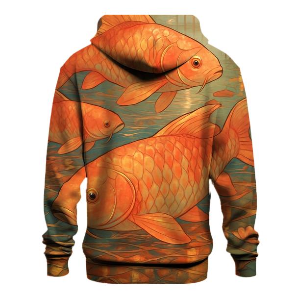 Glass Harbor Koi pullover hoodies