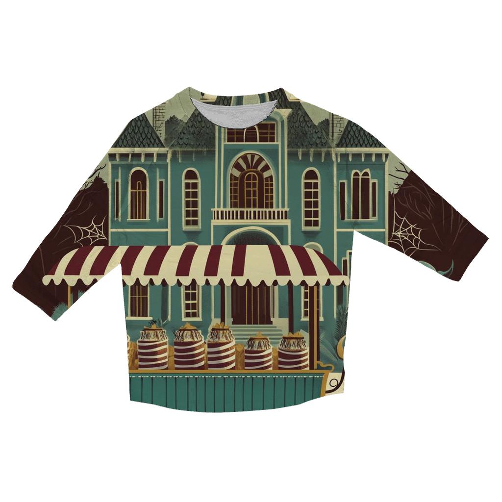 Haunted-Mansion Candy Cart fashion 3/4 sleeve shirts