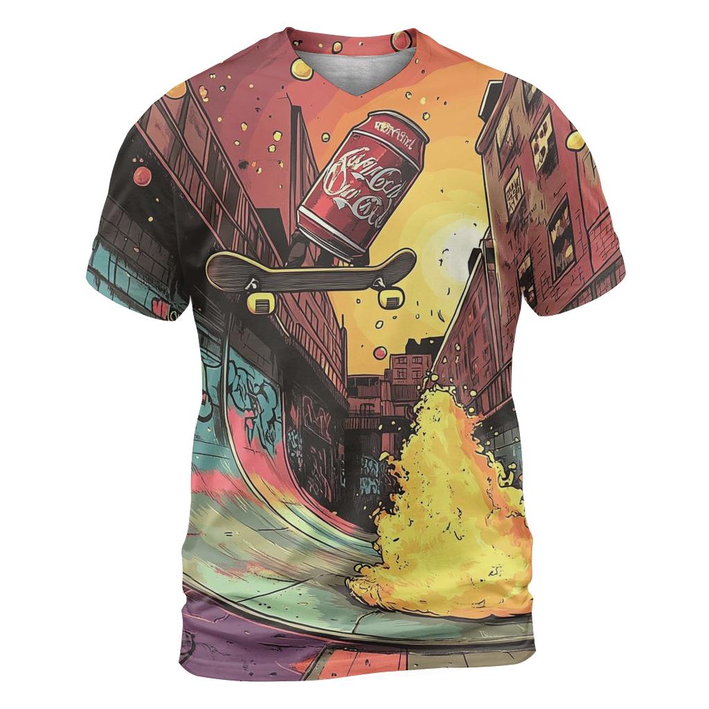 Skateboard Soda Squad designer pattern shirts