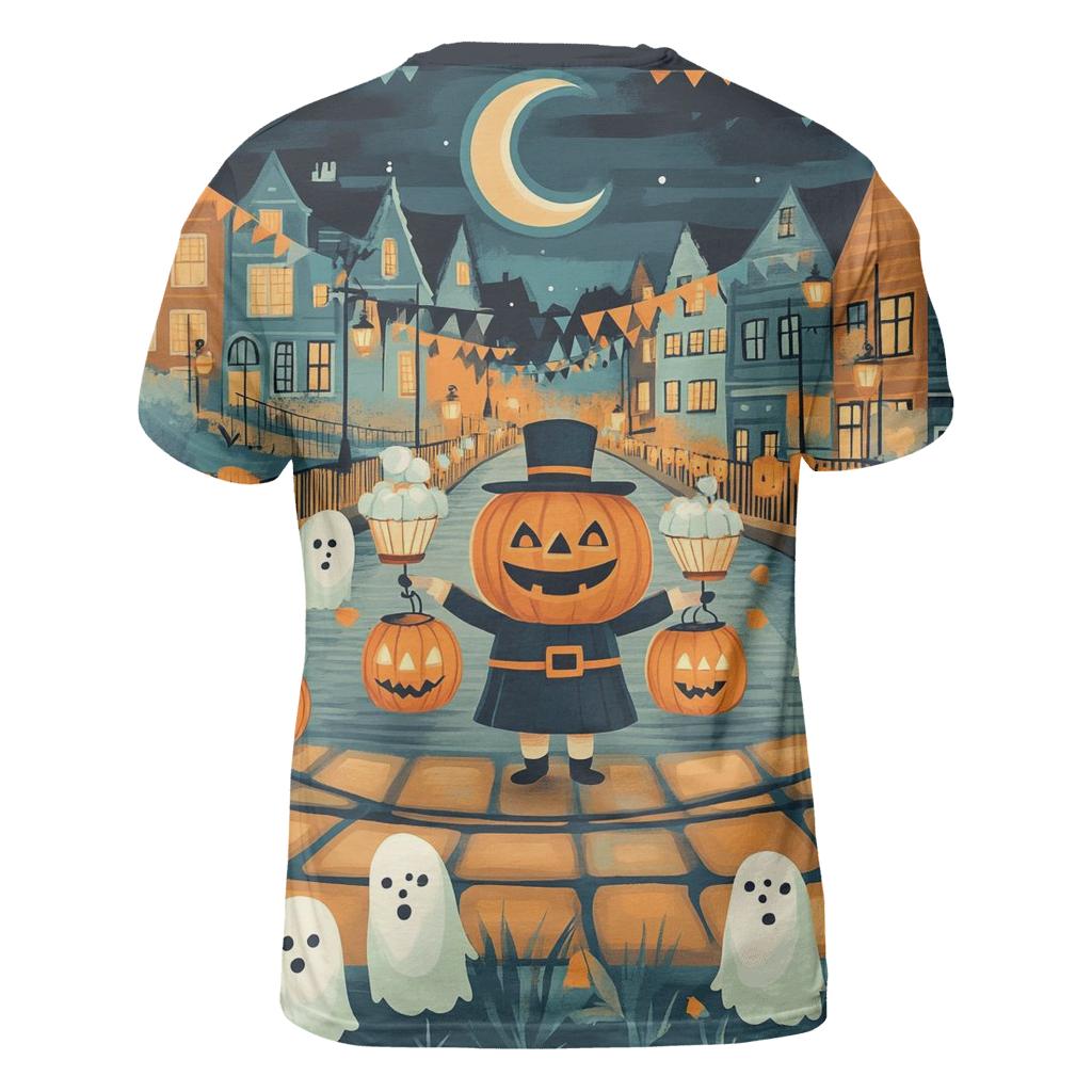 Halloween Lantern Parade unique graphic print tees