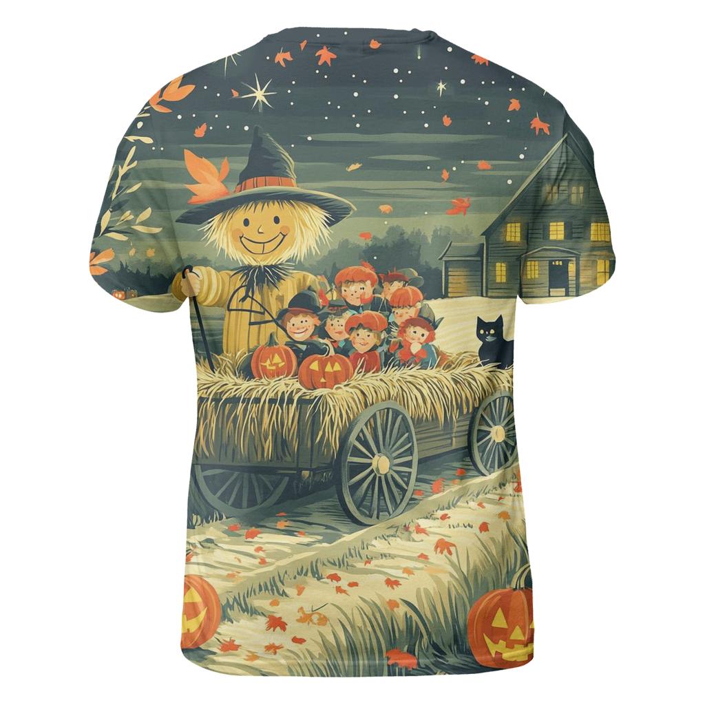 Harvest Hayride In Spooky custom all-over print shirts