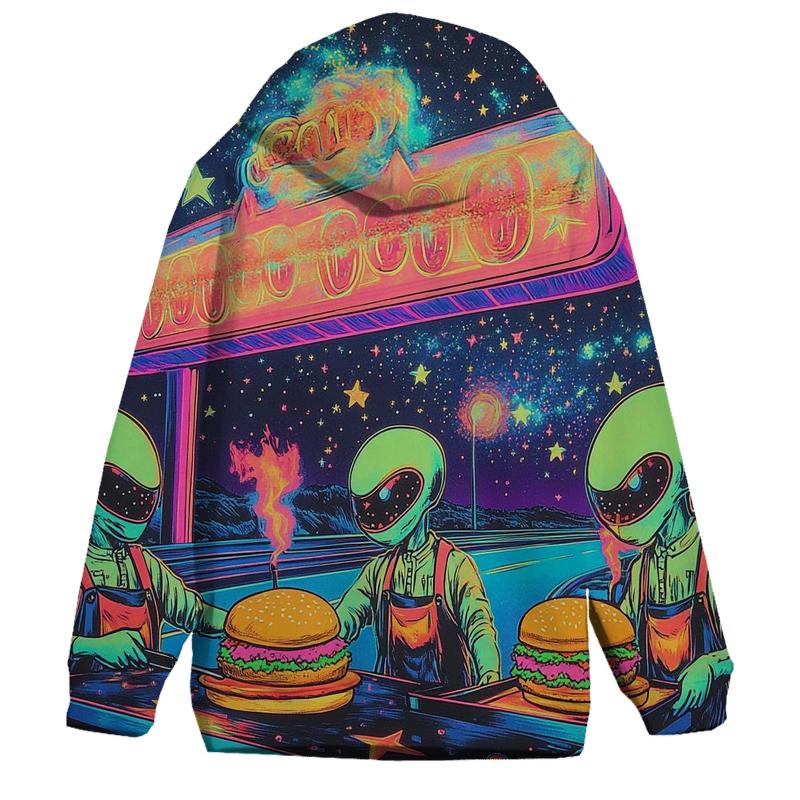 Neon Diner Aliens hoodies fashion