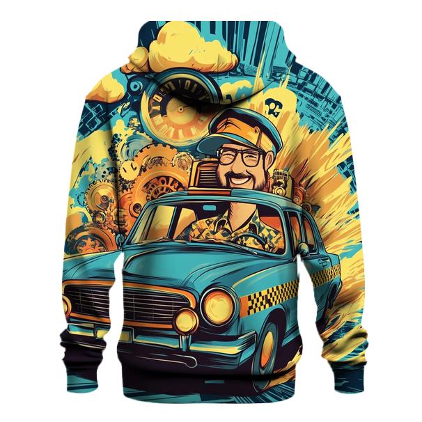Time-Traveling Cartoon Cab hoodie trends
