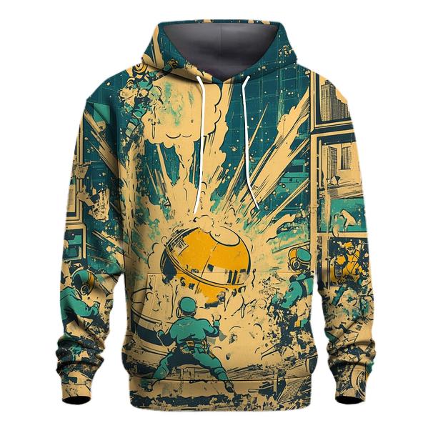 Retro Rescue TV Crew embroidered hoodies