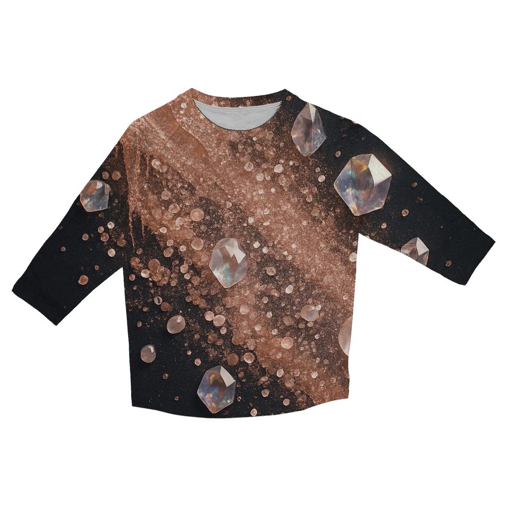 Starlit Velvet Cascade casual three quarter sleeve shirts