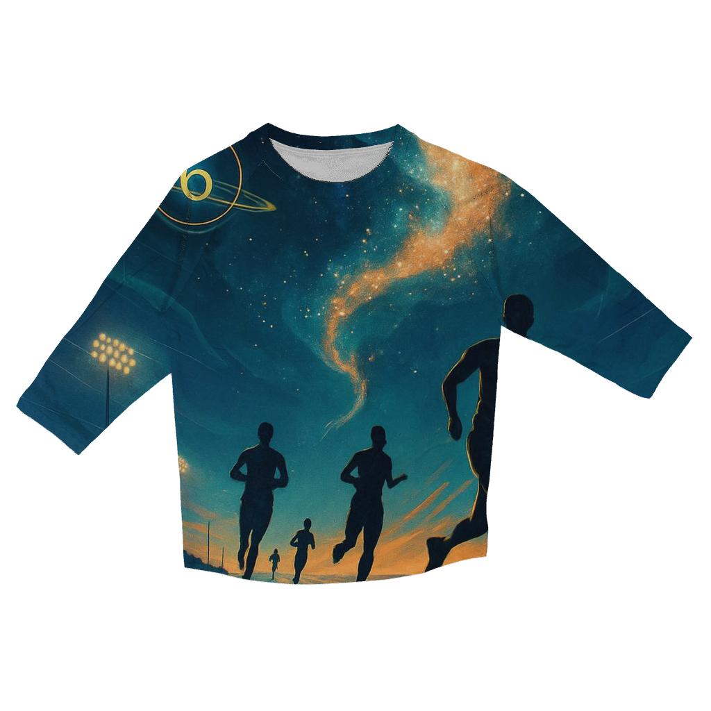 Celestial Marathon stylish quarter sleeve tops