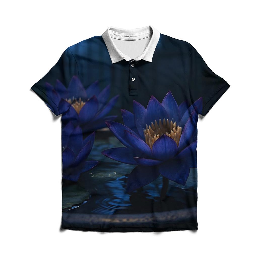 Midnight Lotus Conservatory designer slim fit polos