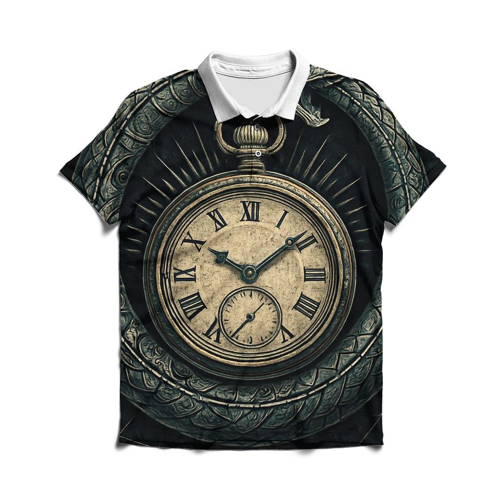 Chrono Serpent Ouroboros casual sports polo shirts