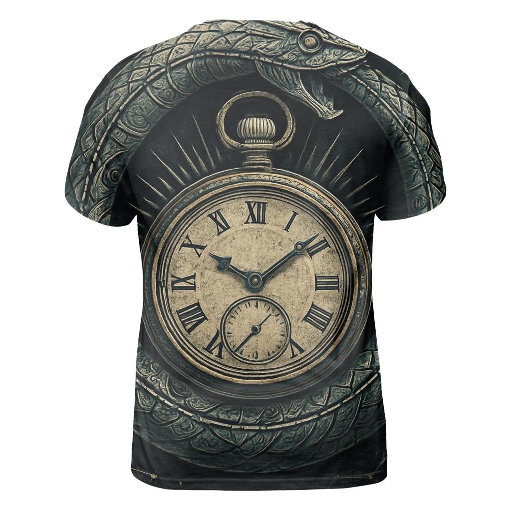 Chrono Serpent Ouroboros trendy printed shirt styles