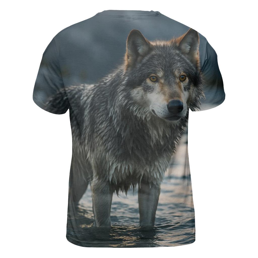 River Sentinel Wolf designer pattern shirts