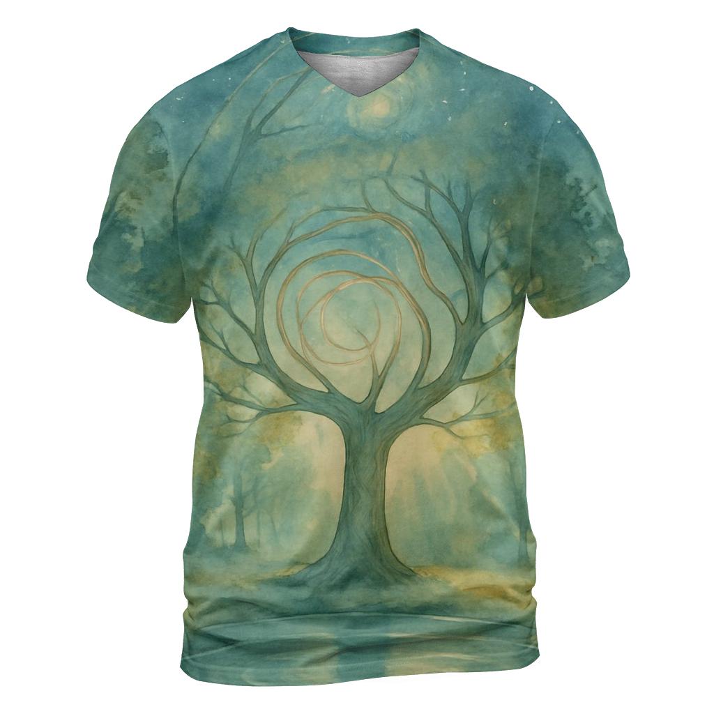 Radiant Grove unique graphic print tees