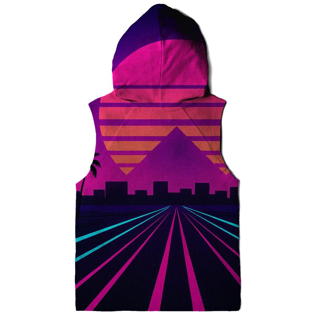 Neon Horizon Boulevard printed hoodies