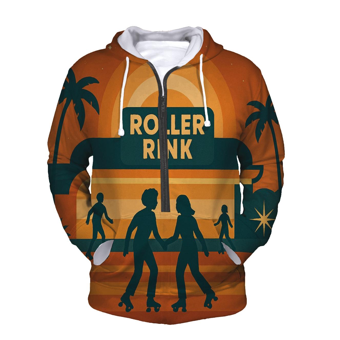 Sunset Roller Rink lightweight hoodies