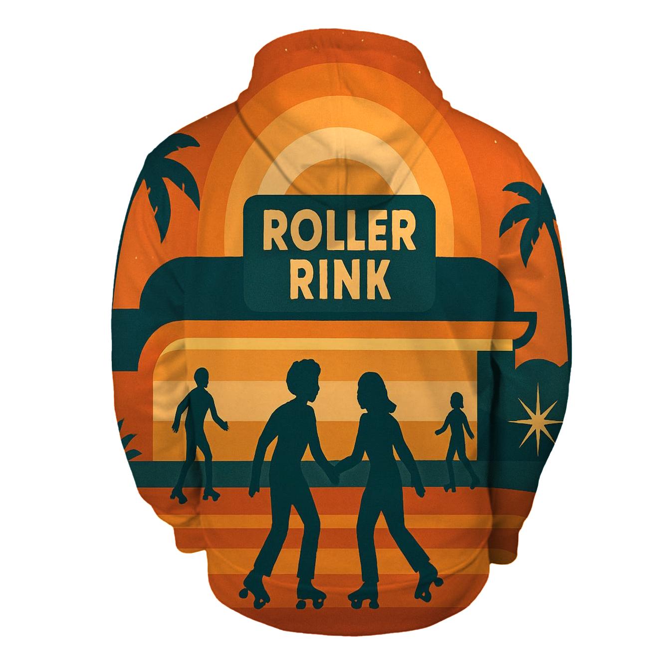 Sunset Roller Rink lightweight hoodies