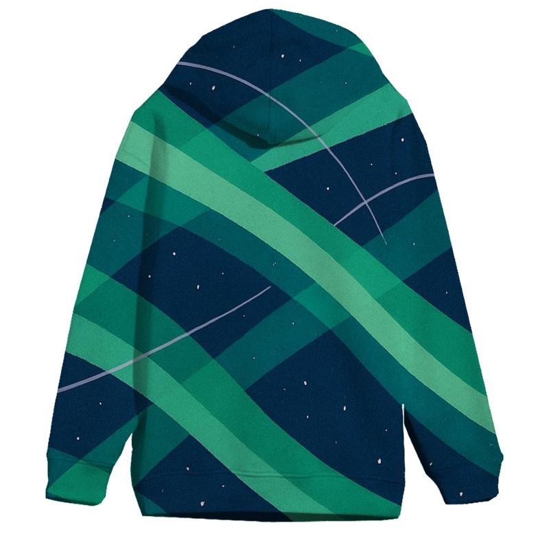 Aurora Ribbon Matrix pullover hoodies