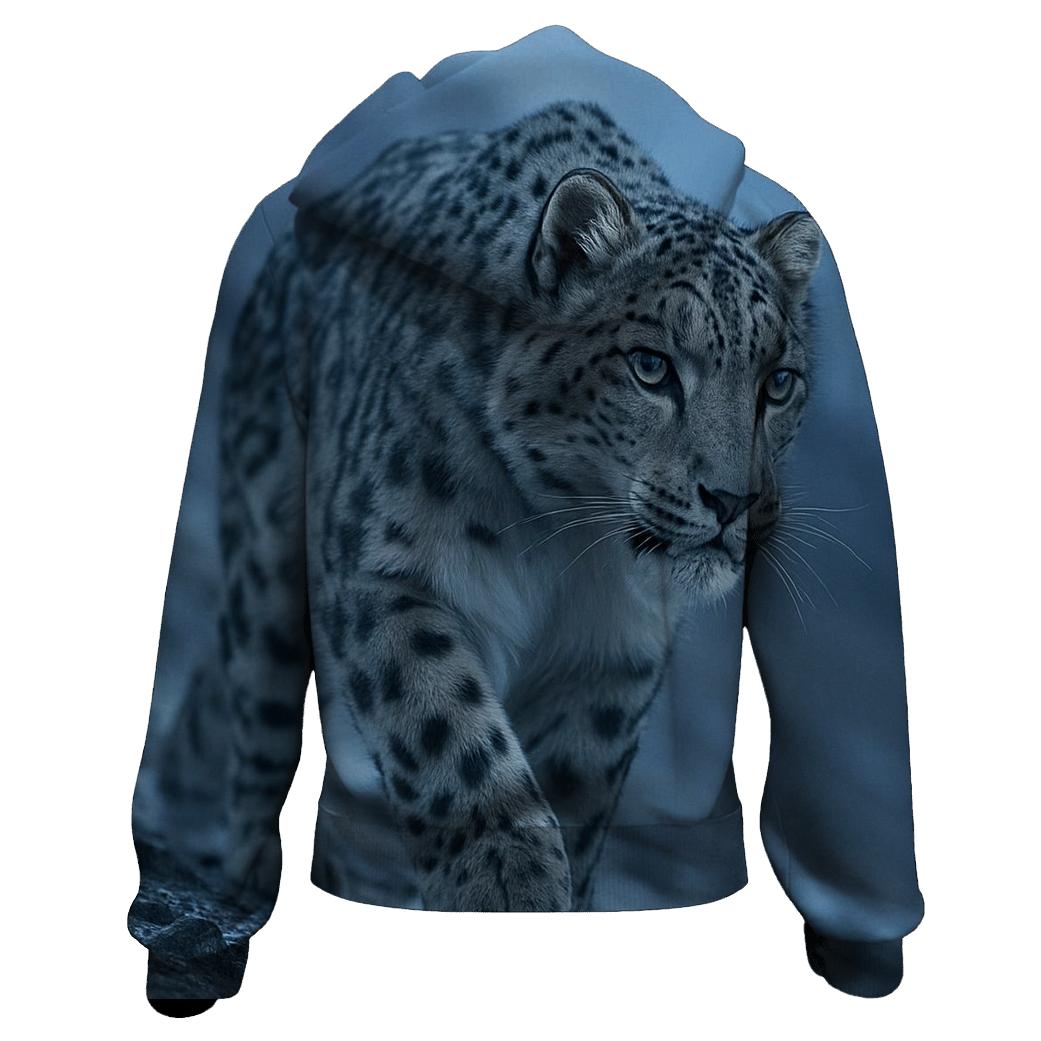 Mist Ridge Stalker Snow Leopard custom hoodies