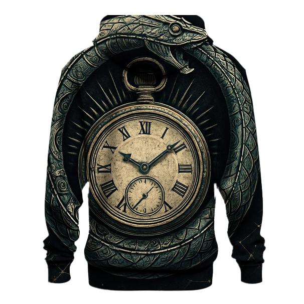 Chrono Serpent Ouroboros graphic hoodies