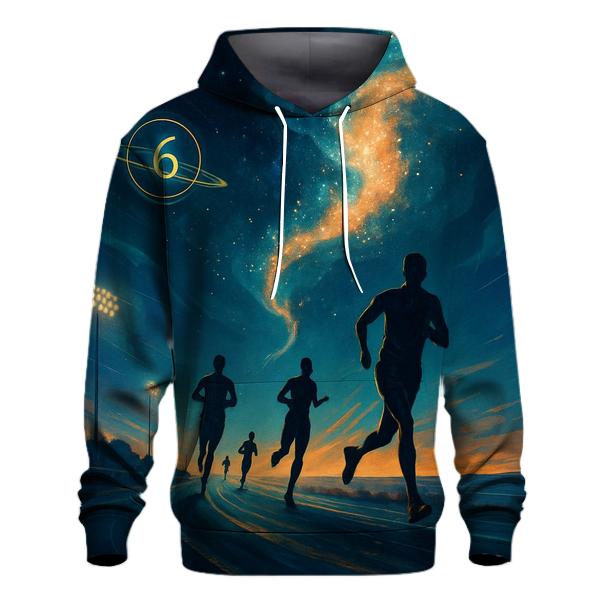 Celestial Marathon printed hoodies