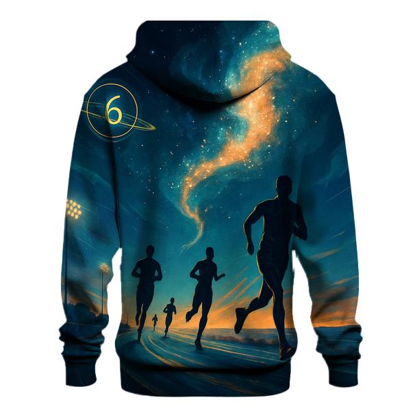 Celestial Marathon printed hoodies
